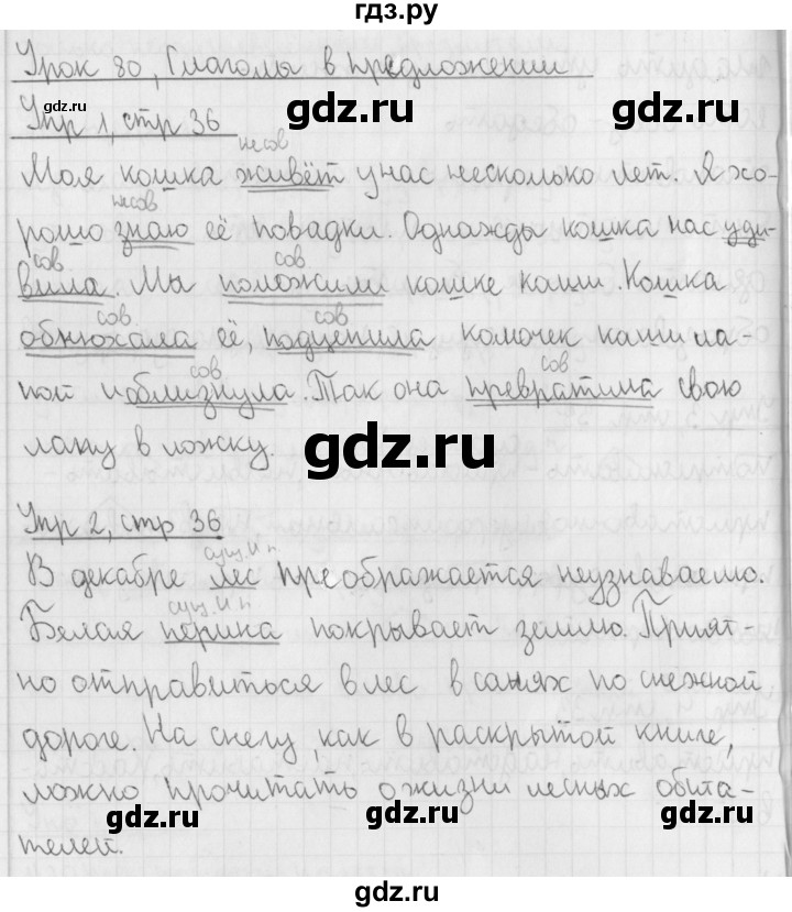 ГДЗ по русскому языку 4 класс  Иванов   урок - 80, Решебник №1 2013
