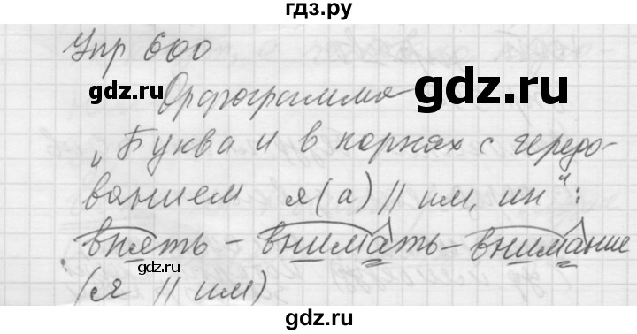 ГДЗ по русскому языку 5 класс  Купалова практика  упражнение - 600, Решебник №2 к учебнику 2016